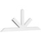 Ekena Millwork Saratoga Architectural Grade PVC Gable Bracket, 108"W x 40 1/2"H x 4"D x 6"F, 9/12 Pitch GBP108X41X0406SAR00 - alternate 1